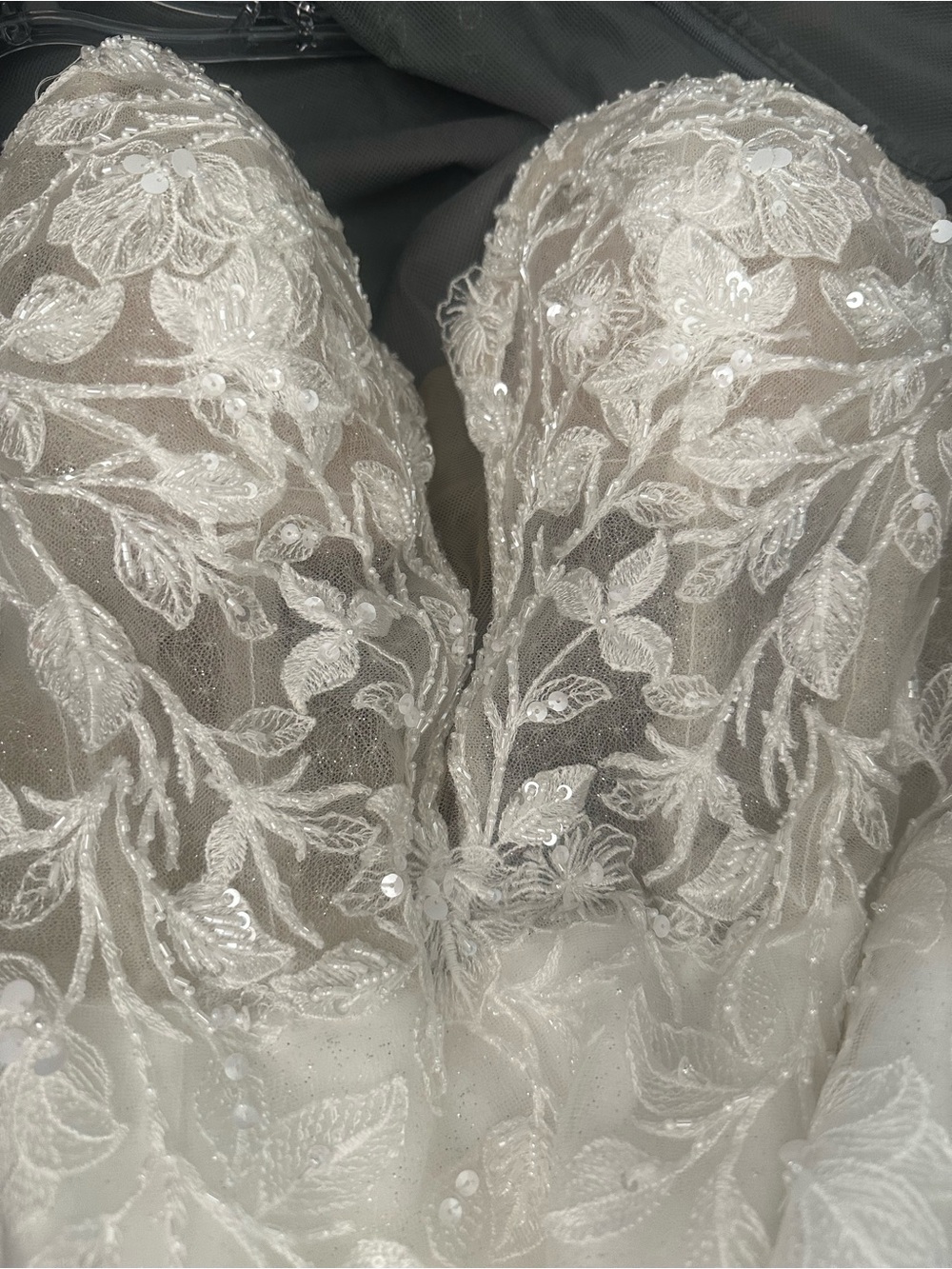 Elegant Justin Alexander White Mermaid Lace Wedding Dress NWT - Picture 10 of 15